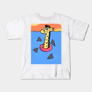 oh no poor giraffe Kids T-Shirt